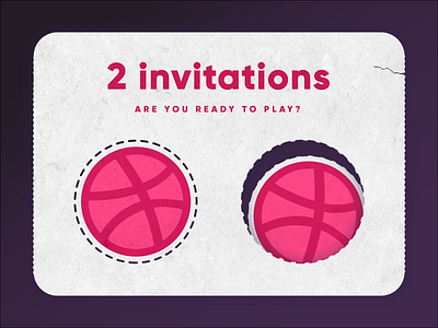 2 Dribbble invitions dribble invitations invite invites winner