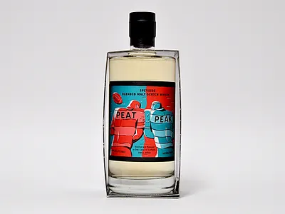 Peat peak branding label pack packaging whisky