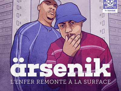 ärsenik mixtape cover arsenik cover hip hop illustration mixtape music purple rap type