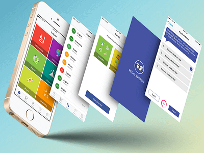 Exam app android aplication app branding design graphic icon ios logo mockup ui