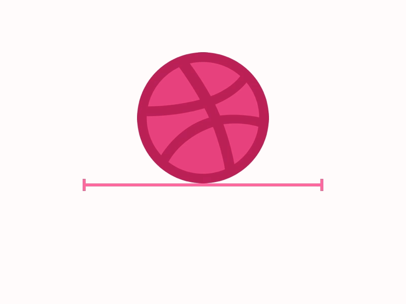 Dribbble Invitation animate animated ball design dribbble dribbbler invitation invite pink