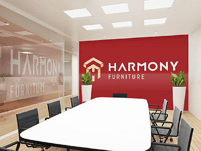 Harmony Kitchen Logo branding design graphic logo mockup ui