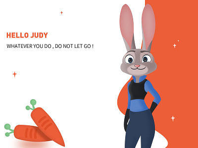 hello judy illustration