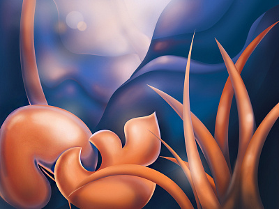 Jungles adobe adobephotoshop ai blue design forest illustration jungle orange photoshop plants