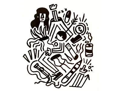 Anxiety anxiety crazy creative doodle life stuff