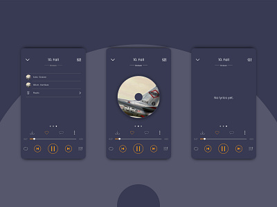 Music Player User interface. app branding typography ui uidesign userinterface ux