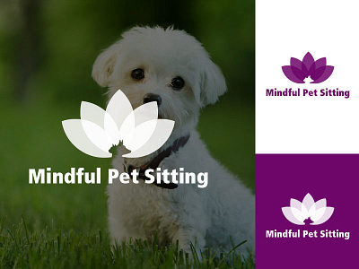 Mindful Pet Sitting Logo Concept branding clean concept design graphic grapicdesign illsutration logo minimal pet