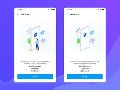 Mi Drop WebShare Schematic illustration app illustration design ui