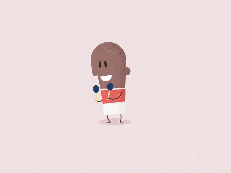 Character Playing Maracas characterdesign illustration maracas motion animation motiongraphic music retro