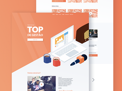 Top de Gestão • Web Project branding design hero banner ilustration typography ui ui ux design uidesign ux vector web webdesign website