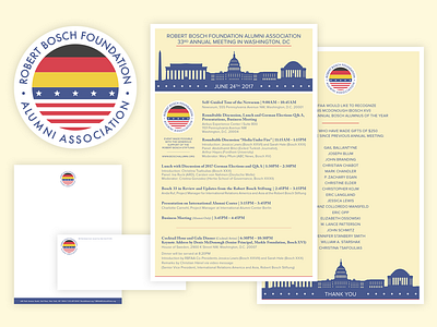 RBFAA Branding branding dc germany illustration illustrator international logo monuments stationery united states usa washington