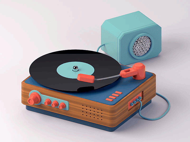 Fluid Beats 3d 3d illustration c4d fluid illustration music record vinyl