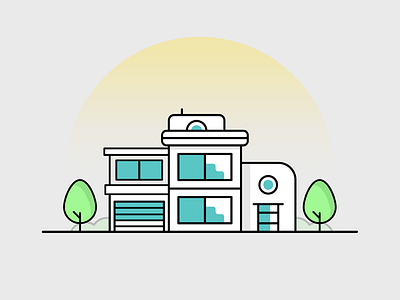 House cool flat home house illustration illustrator minimal simple vector