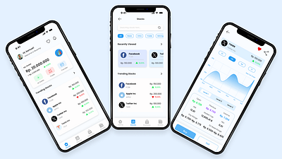 Simplifying Stock Trading with an Intuitive & User-Friendly App apps design highfidelity mobileapps trading ui uiux ux
