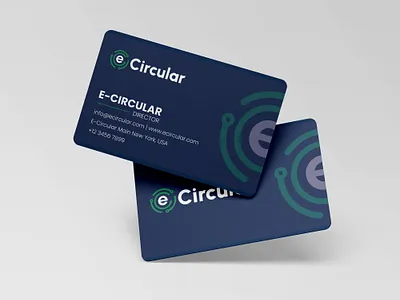 E-Circular Business Card Design business card graphic design modern business card