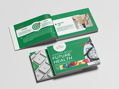 Product Catalog for Future Health branding graphic design healt medical print