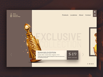 Asma Exclusive Perfumes Shop adobe afsal shaji artblend artblend studio branding design ecommence exclusive onlinestore perfume photoshop typography ui ux ux design