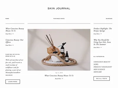 TOWN & ANCHOR Site Design, by Soul Twin Studio blog design branding identity photography skincare still life type typography website design