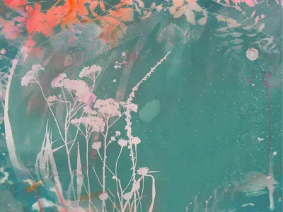 Dream abstract dreamlike flower illustration mixedmedia nature photography vector art