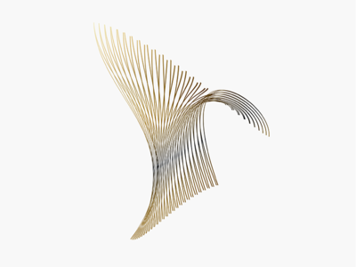 Art 3d abstract abstract art brand identity branding clean design futuristic gold graphic design identity logo minimalist shape simple