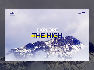 Traveler Agency Landing Page 2018 adobe branding design flat himalayas landing page minimalistic mountain photoshop sketch travel agency typography ui ux design ui 100 ux web xd