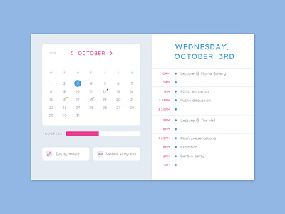 Daily UI #071 - Schedule app calendar daily ui daily ui challenge design desktop edit form interface list mobile schedule task todos typography ui update ux