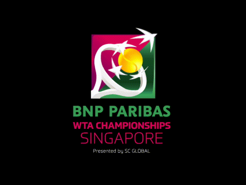 BNP Paribas WTA Championships Singapore character design icon logo stars starship television tennis tennis ball wta