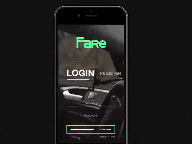 Fare Login animation