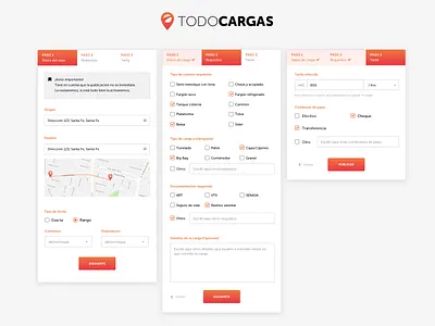 TodoCargas design digital ui uidesign ux uxdesign web