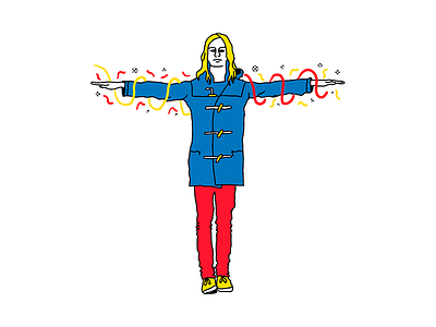 T - Tame Impala design doodle half tone illustration letter primary colors rock type typography vector