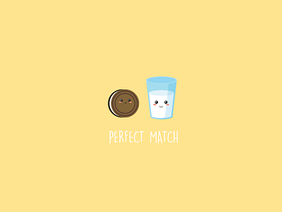 Perfect match breakfast cookie milk oreo perfect match