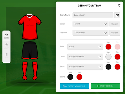 Dail Ui 33 daily ui 33 dailyui figma soccer uniform builder