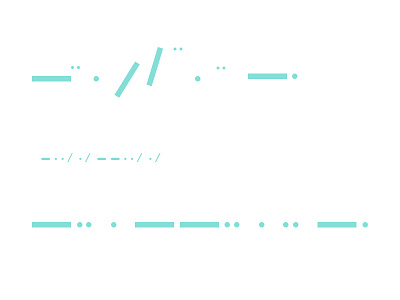 morse code fun morse morse code pictogram seafoam teal