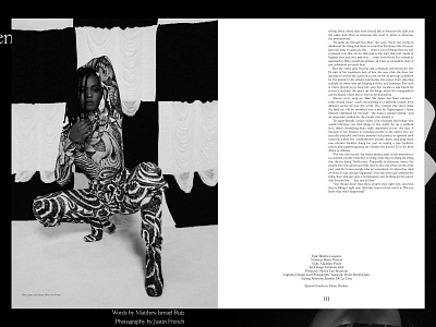 Suited Magazine Issue No.7 – Kelela black and white content editorial layout print publishing