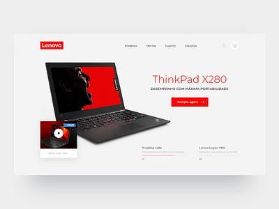 Lenovo Brasil Page adobexd e comerce e commerce interection lenovo page ui ui design ux ux design web web design