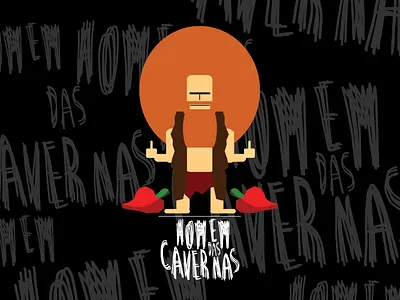 Homem das Cavernas illustration vector art