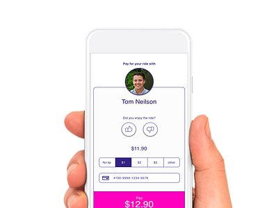 Lyft Payment app design lyft mobile payment rating rideshare ui ux