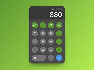 DailyUI 004 - Calculator calculator daily ui dailyui design type typography ui ux