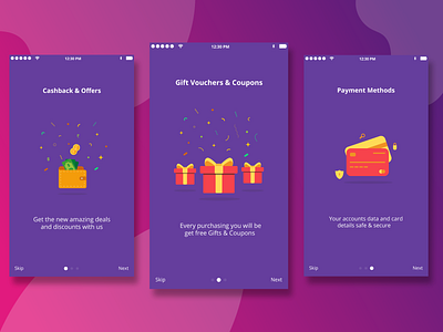 On-boarding Screens concept icons illustration mobile app onboarding popup splash screen trending ui kit vectors