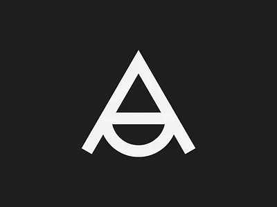 AD Anonima Design | Monogram Concept circle design face geometric graphic letter logo mark minimal monogram sign symbol triangle