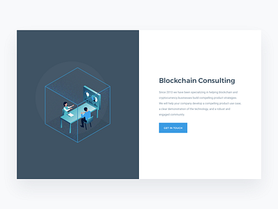 Crypto Website card illustration web website