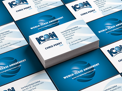 ICON Global Partners business card design branding business card business card design identity design