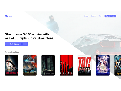 Daily UI Challenge #003 - Landing Page adobexd concept dailyui ui ui ux design