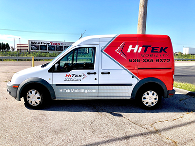 HiTek Mobility Vehicle Wrap Design graphic design vehicle wrap vehicle wrap design