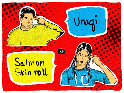 Unagi - Friends color comic art design friends graphic design illustration illustrator pattern photoshop texture tvshow wacom