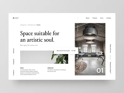 Typography UI — Project 36 clean design designer interface landing page layout minimal minimalistic page typography ui uidesign uiwebdesign userinterface ux web web design webdesign webpage website
