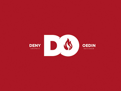 Logo Deny Oedin branding design flat logo logodesign personalbranding personallogo vector web