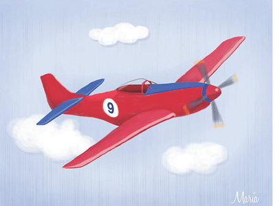 Plane design illustration kids