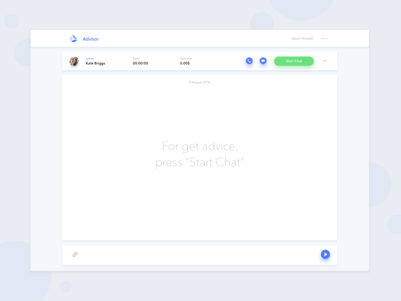 Advisor advisor animation blue chat chatapp gif principle sketchapp ui ux web