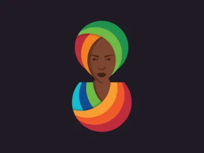 Woman africa dress girl portrait rainbow sister traditional tribe woman